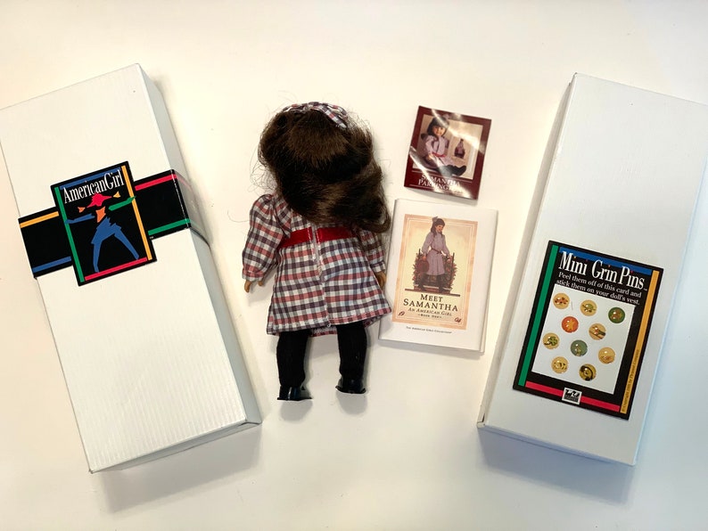 American Girl Doll Samantha Parkington Mini in Original Box & Books