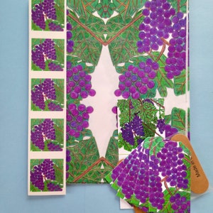Grapes Tissue Paper Kit, Wedding, Wine, Birthday, All Occasion Gift Wrap