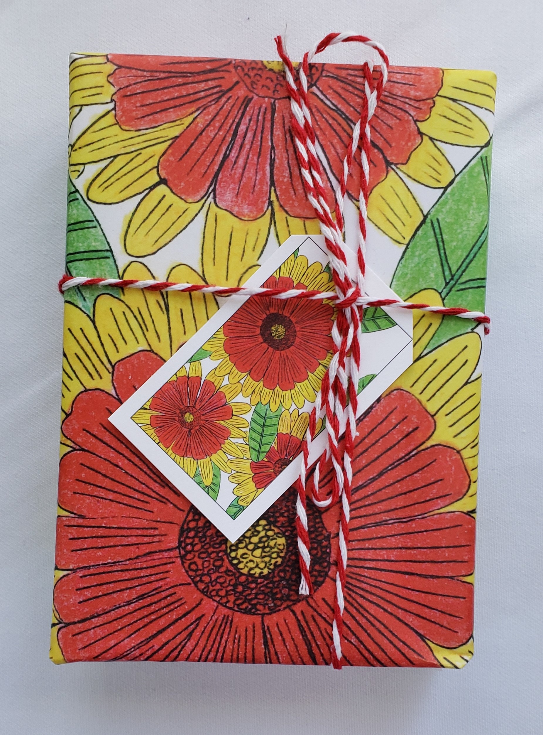 Indian Blanket Flower Pattern Wrapping Paper — mother of the moon