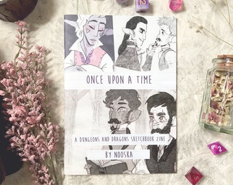 once upon a time, a dungeons and dragons sketchbook zine