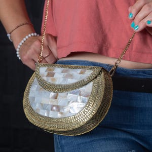 Golden Arc Mosaic Bag