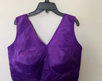 Royal Orchid Satin Blouse