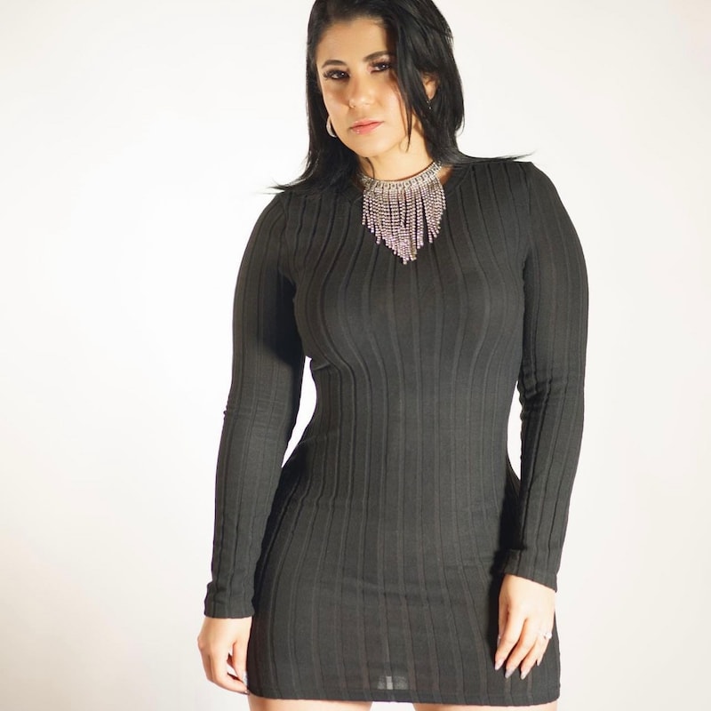 Top Women Retro Tight-Fitting Sexy Zipper Sweater Short Cardigan Long-Sleeved T-Shirt