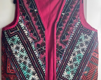 Sarajevo Sunset Patchwork Vest – Repurposed Heritage Edition