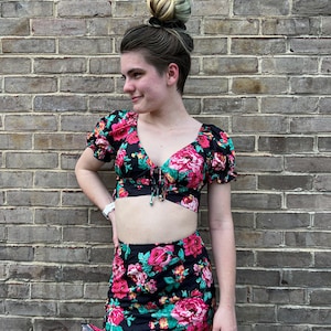 The Kelly Floral top & skirt set