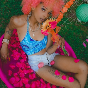 Y2K dream girl halter top