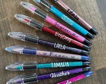 RSVP Personalized Glitter Ball Point Pen