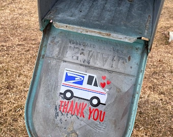 Thank You Decal | Mailbox Decal | Essential Worker Decal | Support Essential Workers | Mailbox Door Decal