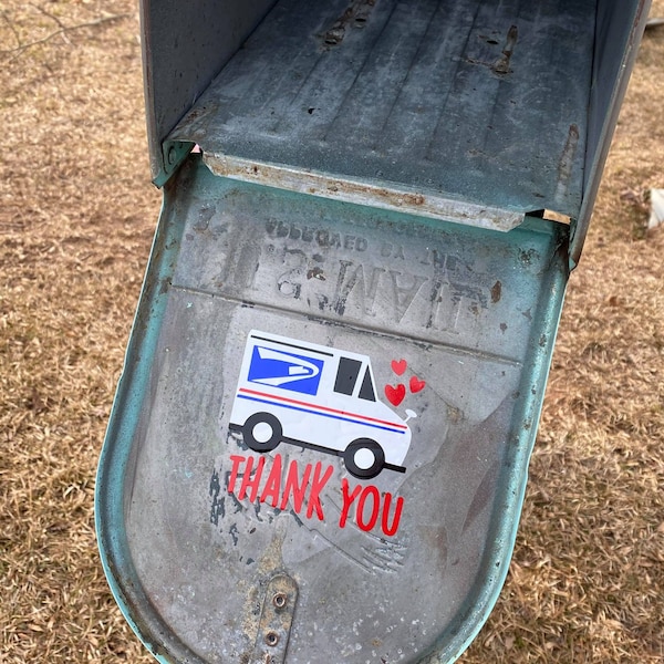 Thank You Decal | Mailbox Decal | Essential Worker Decal | Support Essential Workers | Mailbox Door Decal