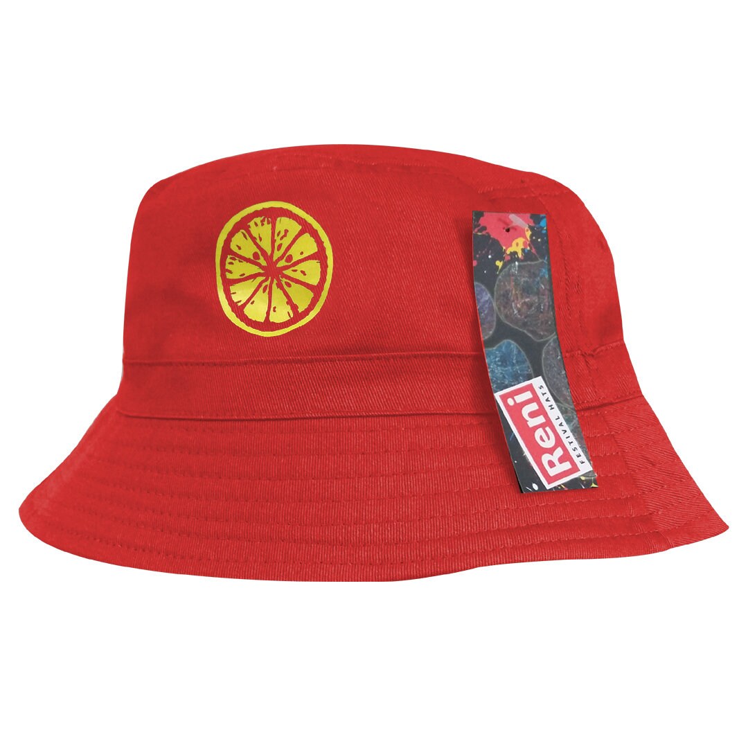 Red LEMON Reni Hat Bucket Hat Roses 