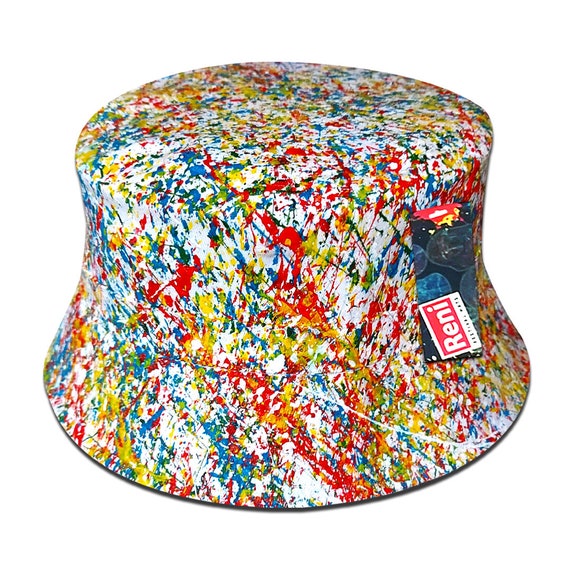 Classic White Multi Colour Reni Bucket Hat Pollock Roses Style -  Canada