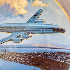 パンナム　絵皿　PAN AM PIONEER FLIGHTS The PAN AM 