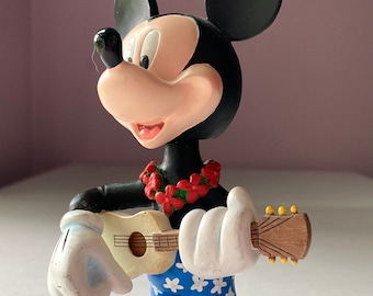 Ukulélé à tête de mort Mickey Mouse hawaïenne Disney à collectionner