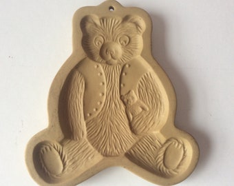 Vintage Brown Bag Cookie Mold Baer w/ doll 1984 Collectible Brown Bag Baking Gift