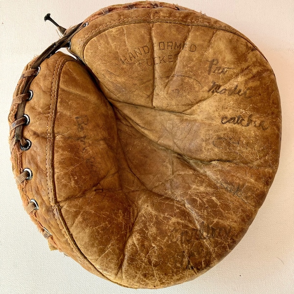 1930s Catchers Mitt Baseball Etsy