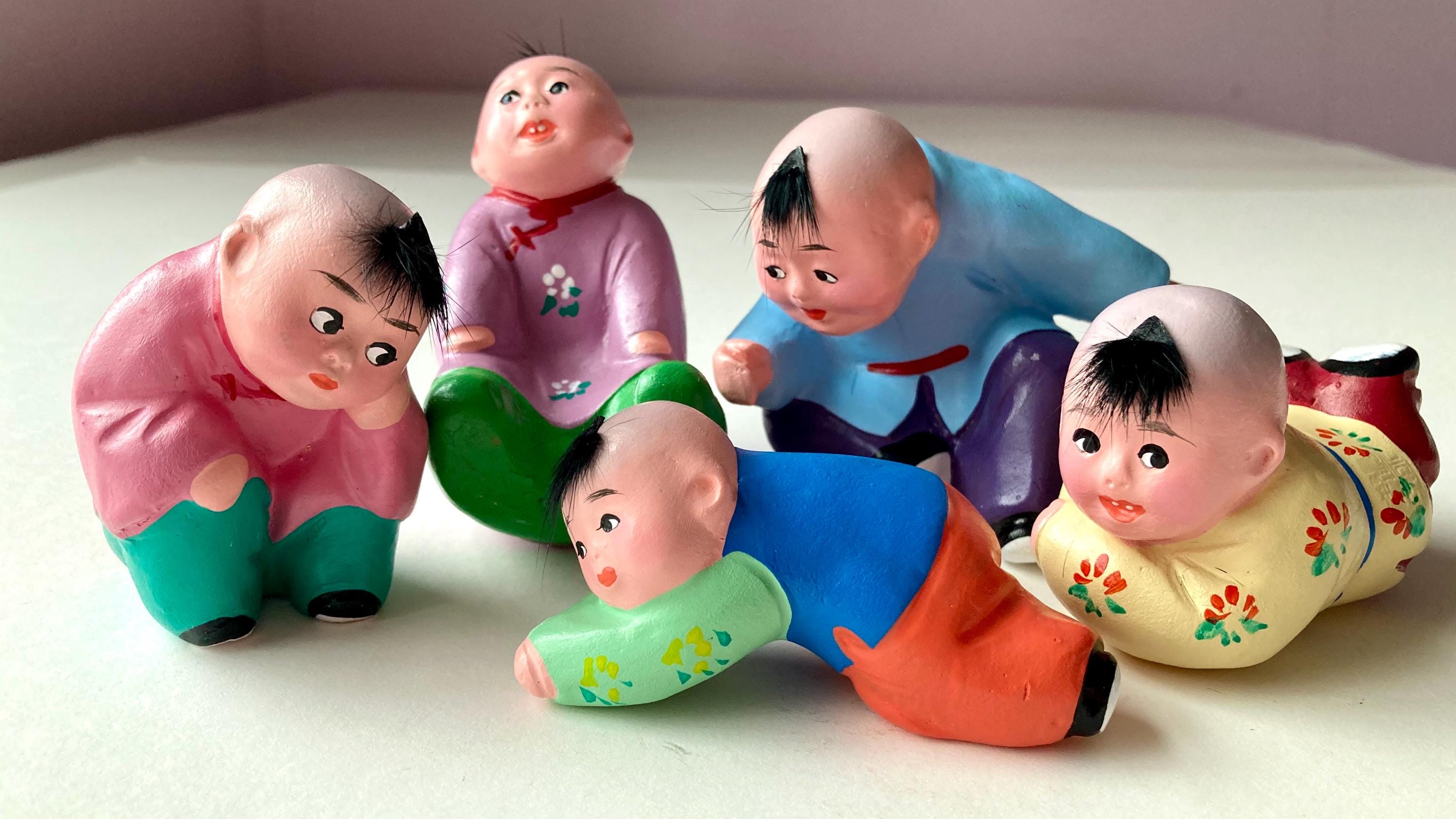 Chinese boy figurine - Etsy 日本
