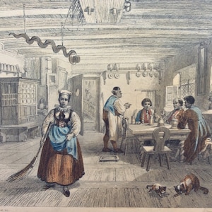 Rouargue frères del el.Imp. F. Chardon ainé r. Hautefeuille, Auberge Allemande, Germany, Print
