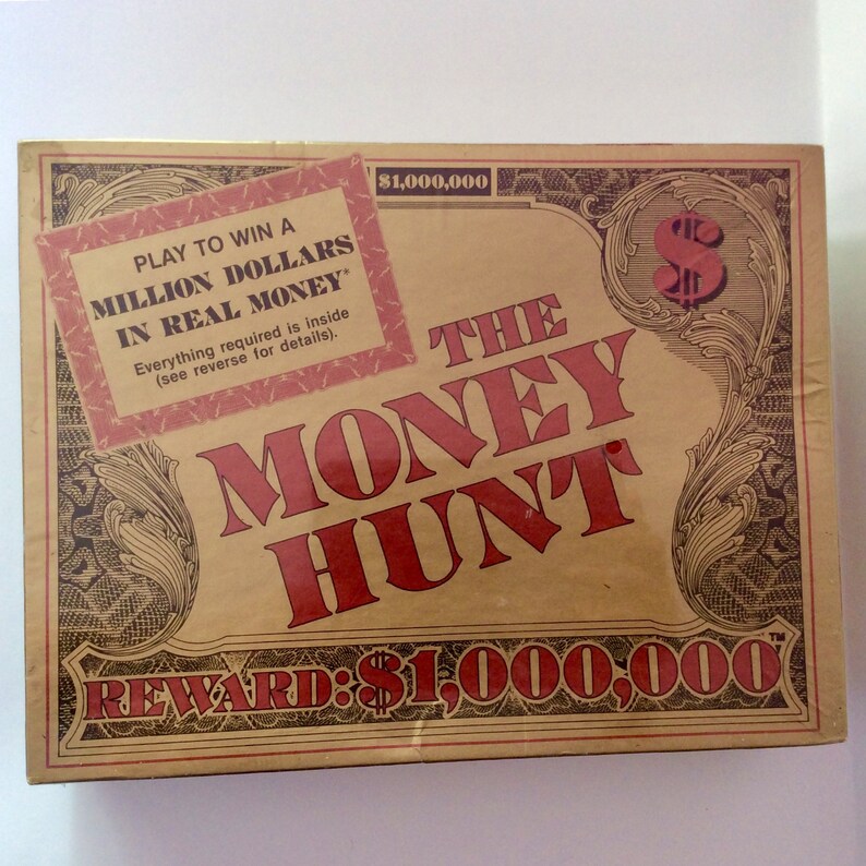 Vintage The money hunt Game par Trivia Games Inc. 1985 Etsy