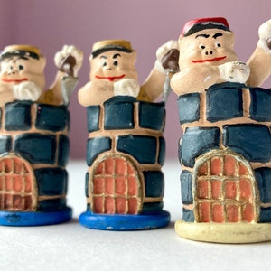 Three Little Pigs Figurines - Etsy