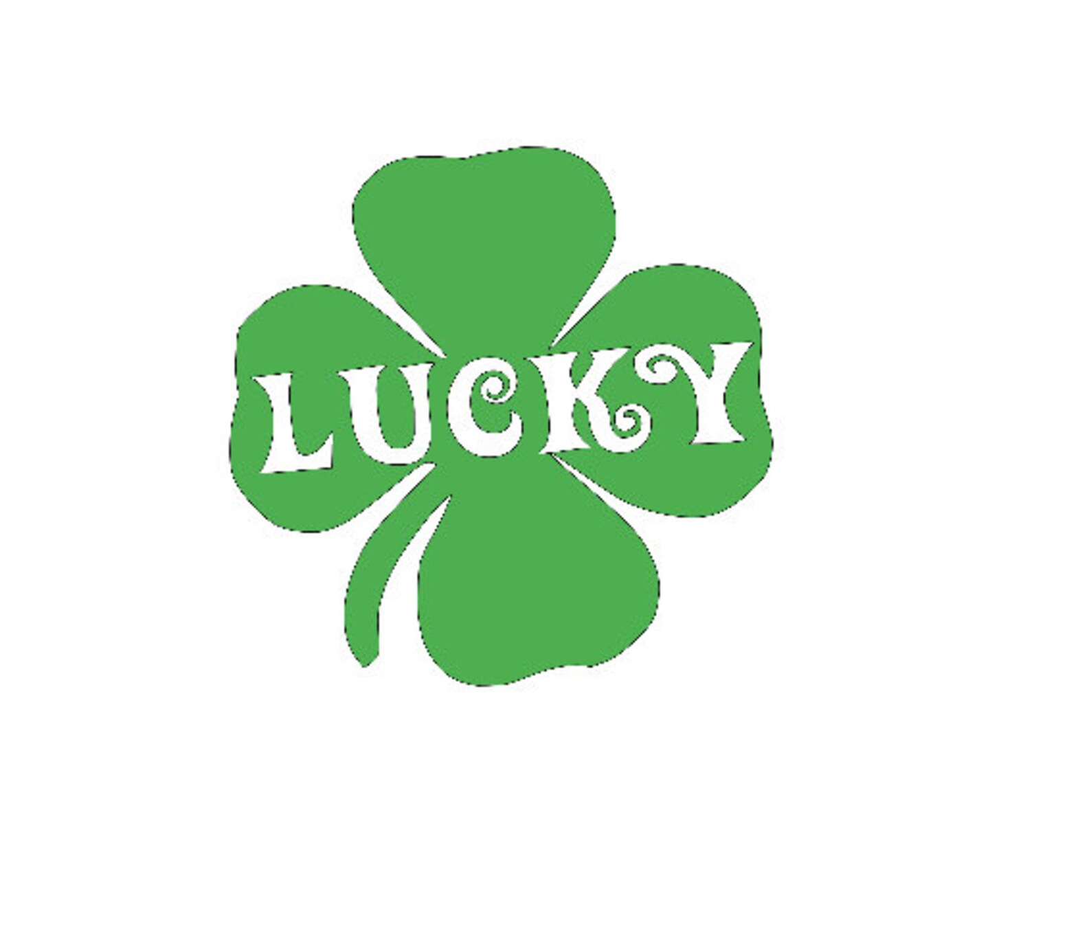 Lucky Shamrock Svg File Etsy