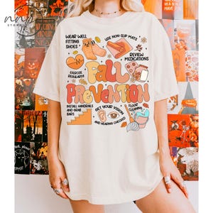 Comfort Colors® Fall Prevention Therapy Nurse Shirt, I Love Fall Prevention Sweatshirt, Thanksgiving Fall Nurse Shirt, Spooky Nurse Shirt