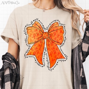 Maglietta per la consapevolezza della sclerosi multipla di marzo, maglietta con fiocco arancione, supporta MS Warrior, regalo per la consapevolezza della SM, maglietta per il mese della consapevolezza di marzo