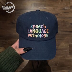 Embroidered Speech Language Pathologist Dad Hat: Professional Yapper Hat, Speech Therapy Hat, Funny SLP Hat