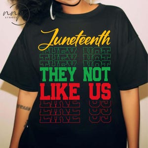 Comfort Colors® Sie mögen uns nicht Juneteenth Shirt, Black People Shirt, seit 1865 T-Shirt, schwarze Power Shirt, Black Freiheit, afroamerikanische Shirt