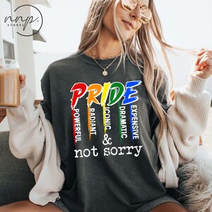 Comfort Colors® Pride Teures dramatisches LGBT Shirt, LGBT Pride Shirt, Gay Pride, Regenbogen Stolz Geschenk, Lesben Shirt, be Art, Liebe ist Liebe