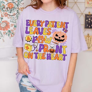 Comfort Colors® Funny Vet Tech Halloween Shirt, Vet Tech Halloween tee, Spooky Veterinary Tech Shirt for Veterinary Technician, Pumpkin