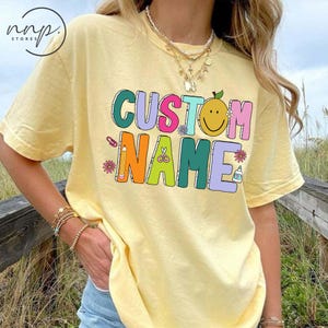 Comfort Colors® Custom Name Teacher Back To School shirt, Teacher Supplies Shirt,Back to School tee,Personalized Teacher Shirt,Teachers Gift