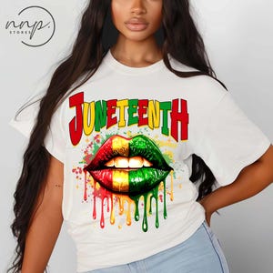 Comfort Color T-shirt Juneteenth Lip, Blackity, Juneteenth-shirt, Black Lives Matter, Afro America-shirt, T-shirt Juneteenth Map, T-shirt Black Women