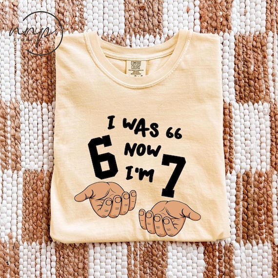 Comfort Colors® I Was 66 Now I’m 67 T-shirt, Funny 67th Birthday Father's Day Tee, Dad Six Seven Shirt, Custom Grandpa Gift