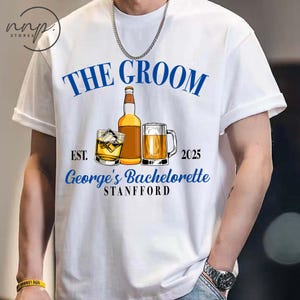 Comfort Colors® Custom name Bachelorette shirt, The Groom Custom Party shirt, Custom Wedding shirt, groom Party, Groom tee, Groom Club