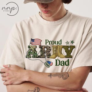 Comfort Color Proud Army Dad Fathers Day T-shirt, Army Camo, Gift for Dad, Camouflage Tshirt,Army Dad T-shirt,Gift for Army Dad,Father&#39;s Day