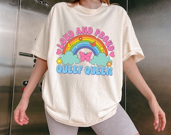 Comfort Colors® Loud And Proud Queef Queen T-shirt, Adult Humor T-shirt, Queefing, Funny Inappropriate Bachelorette Tee, Embarrassing Gift
