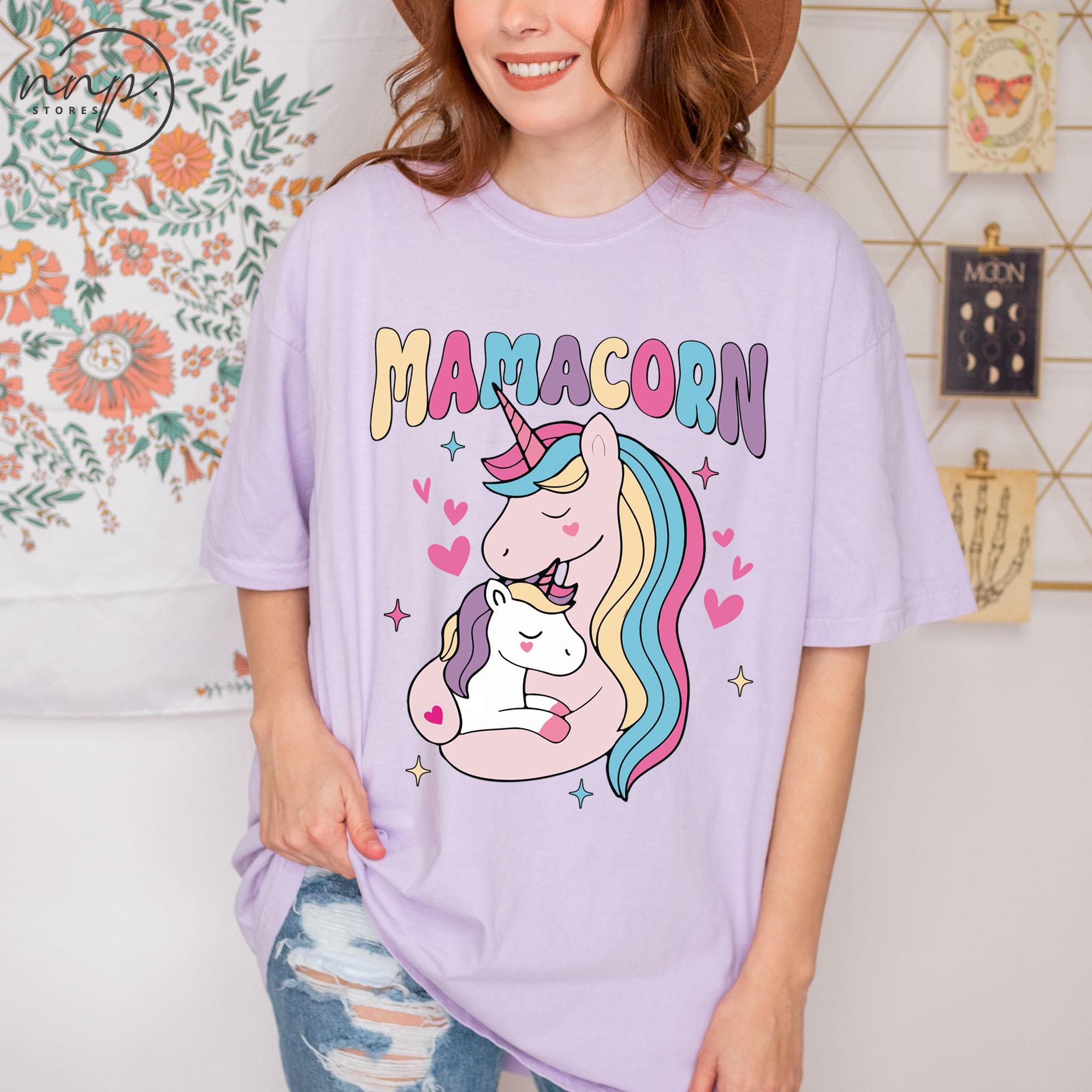 Mamacorn Unicorn Mom Mommy Mother's Day T-shirt, Unicorn Mama