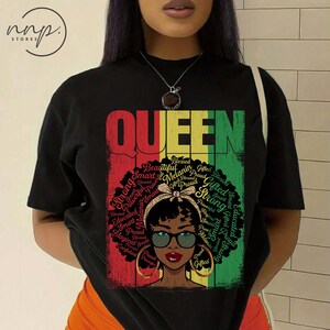 Comfort Colors® Juneteenth Women Black Queen Educated-shirt, Black Women-shirt, sweater sinds 1865, black power, Black Freedom, Afro-Amerikaans