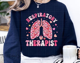 Respiratory Therapist Valentine's Day Shirt, Respiratory Therapy Shirt, Gift For RT, Lung Hearts Shirt, RT Squad Shirt, Lung Therapist Shirt
