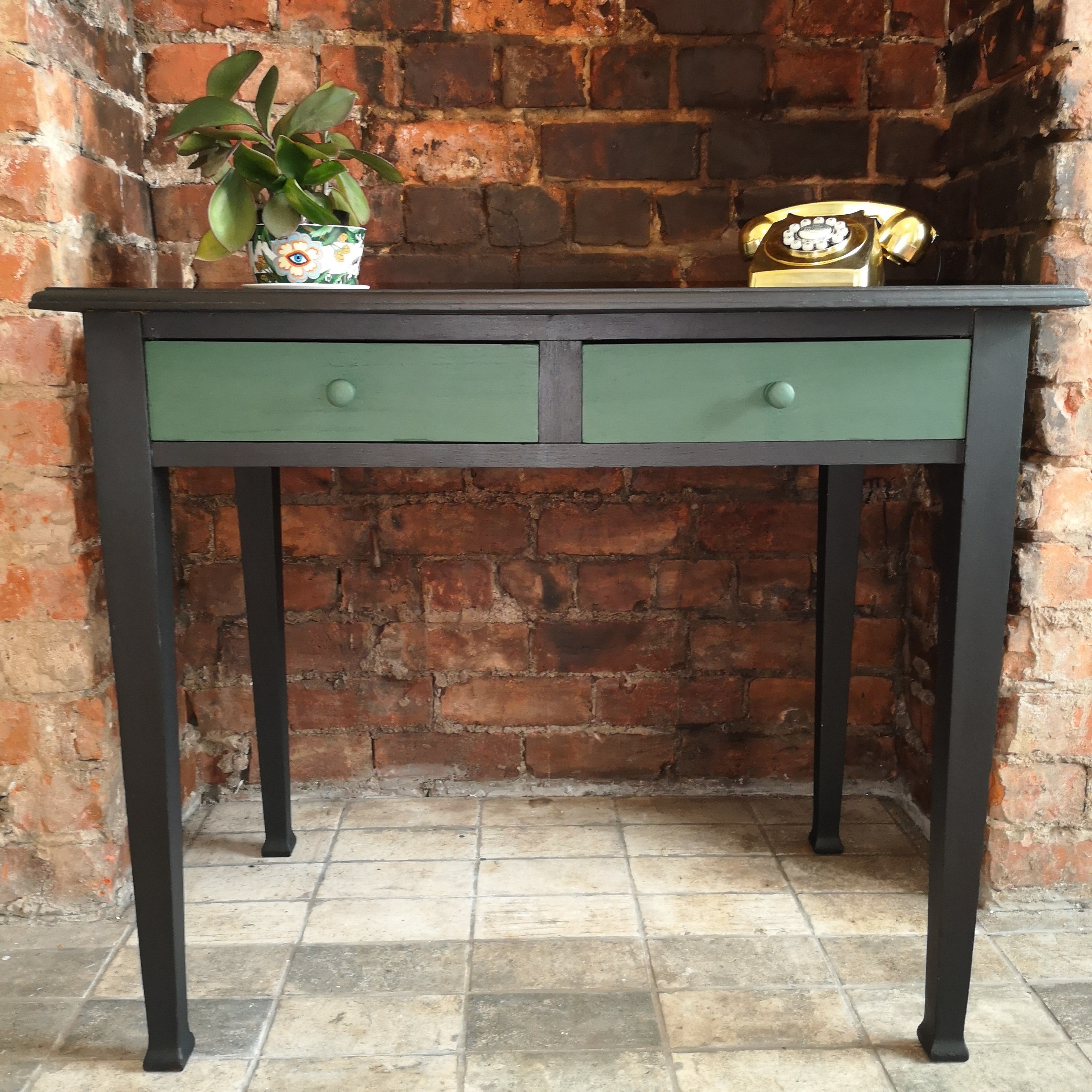 SOLD** Vintage Refinished Occasional Table Desk - Etsy UK