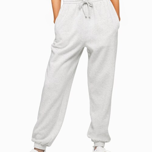 Ladies Sweatpants Cuffed Joggers Soft 