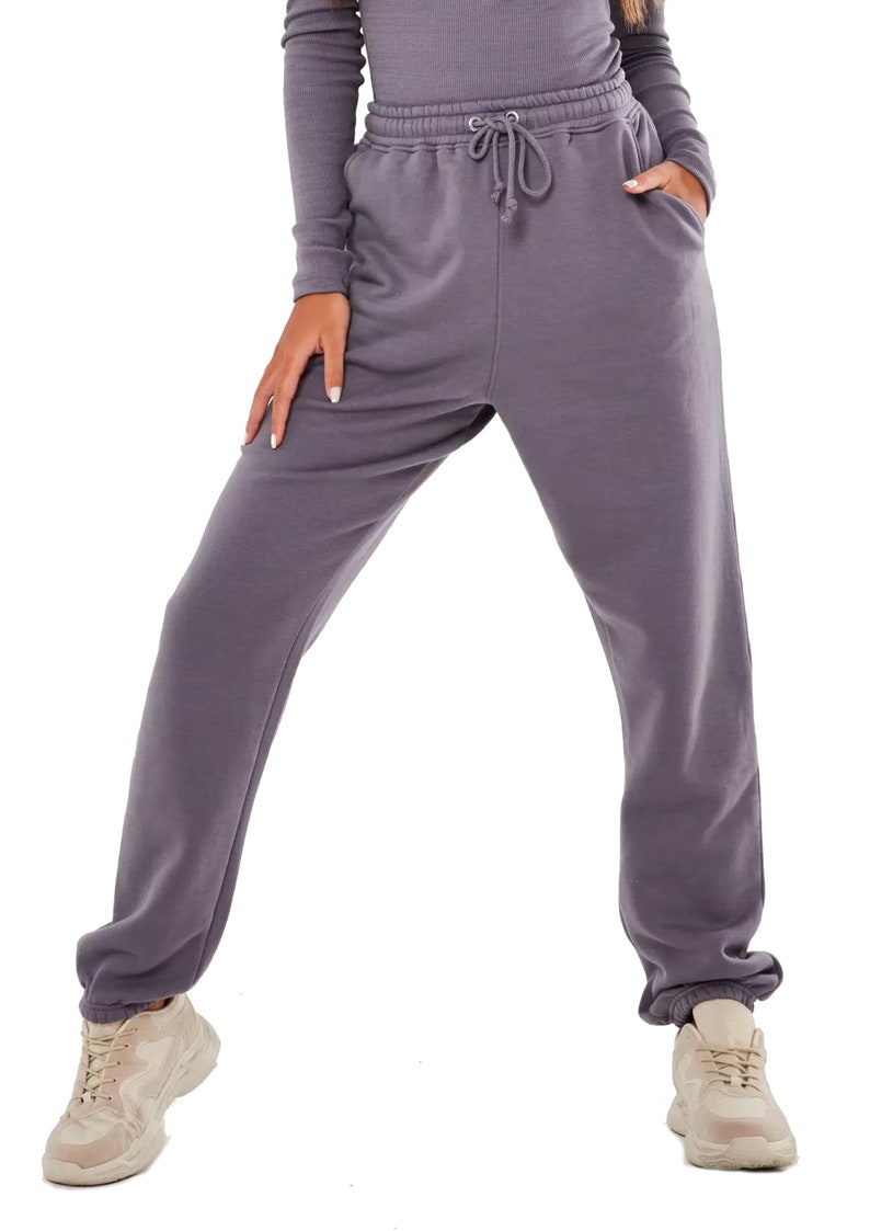 Ladies Sweatpants Cuffed Joggers Soft Cotton 10 Colors Jogging | Etsy