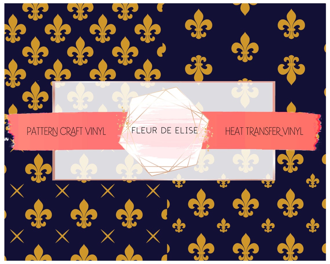 Fleur De Elise Pattern Vinyl Siser HTV Iron on Heat Transfer & Etsy