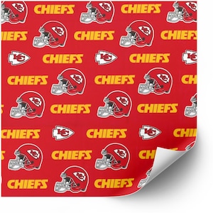 Kansas City Chiefs Football Premium Vinyl, Iron on Vinyl HTV Heat Tape Provided, Perfect for DIY Crafters, for all Cricut cutting machines