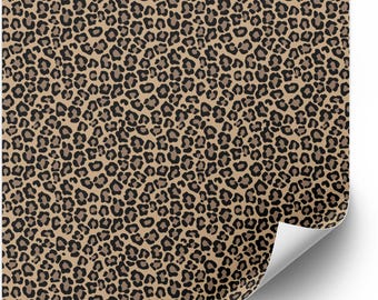 Animal Skin Leopard Print Premium Vinyl, Iron on Vinyl HTV with Heat Tape, Perfect for DIY Crafters, for use with all Cricut cutting machine