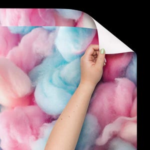 Cotton Candy Swirl Pattern Vinyl HTV, Iron on Vinyl, Adhesive Vinyl, Perfect for DIY Crafters, Silhouette Cricut Cutting Machine Compatible