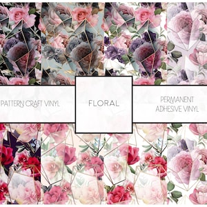 Instant Digital Download, Seamless Patterns, Floral SVG Files for Cricut, PNG, Pdf, eps, ai, DIY Crafters, Silhouette Cricut Cutting Machine