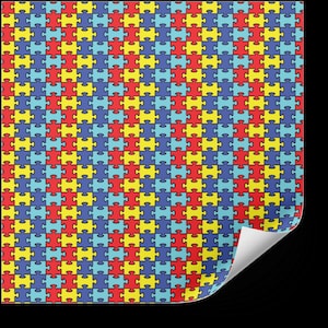 Pattern Vinyl HTV | Autism Awareness, Adhesive Vinyl, Iron on Vinyl, Perfect for DIY Crafters, Silhouette, Cricut Cutting Machine Compatible