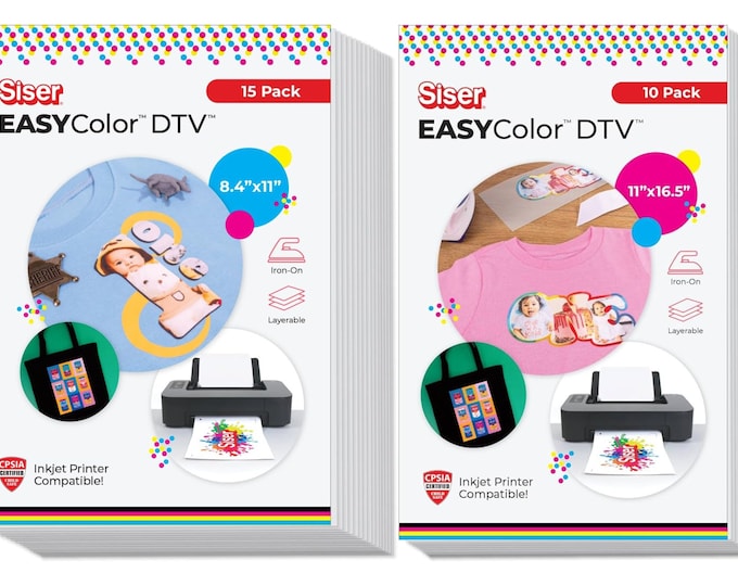 2 Sheets Jet-opaque Inkjet Transfer Paper Printable Heat Transfer Vinyl ...