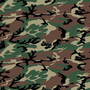 Camouflage Premium Vinyl, Camo Iron on Vinyl HTV with Heat Tape, Perfect for DIY Crafters, for use with all Cricut cutting machine